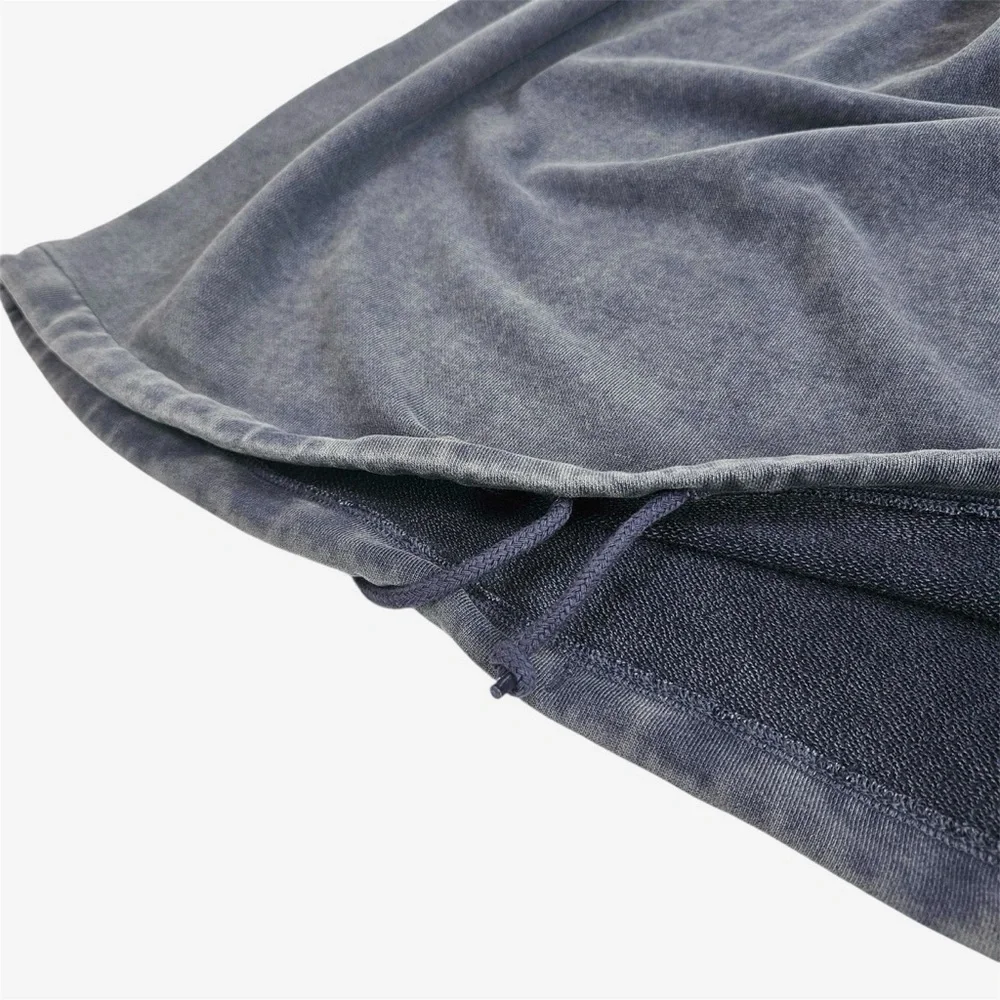 GAP Worldwide Logo Hoodie Acid Wash Navy Sweatshirt Dark Night Mens Size XL Tall - Picture 7 of 11